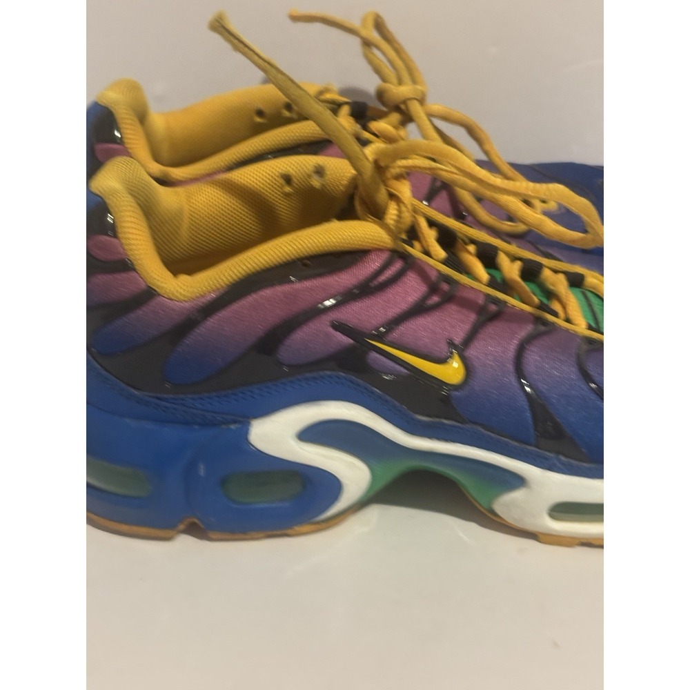 Nike Air Max Plus Gumball Size 4.5Y‎ Blue Yellow Boys Athletic Sneakers - Picture 5 of 12